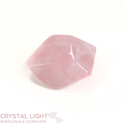 Faceted Shapes: Rose Quartz Faceted Shape (Single)