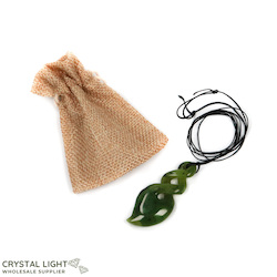 Gift Sets: Nephrite Jade Twist Necklace Gift Set