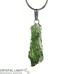 Sterling Silver Pendants: Moldavite Pendant