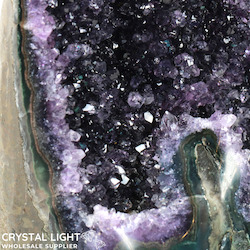 Single Druse Pieces: Amethyst Druse Cut Base