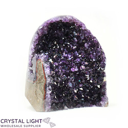 Single Druse Pieces: Amethyst Druse Cut Base