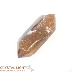 Double Terminated Polished Points: Agate Druse DT Point