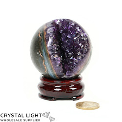 Uruguayan Amethyst Druse Sphere /70mm