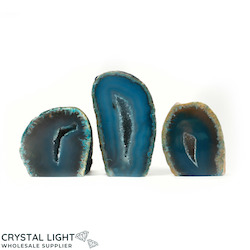 Geode Lots: Blue Agate Cut Base Lot