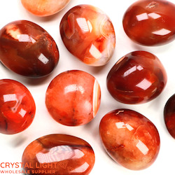 Tumbles By Quantity: Orange Agate Tumble Large