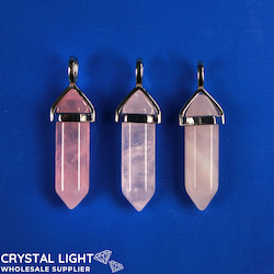 Terminated Pendant: Rose Quartz DT Pendant