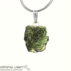 Sterling Silver Pendants: Moldavite Pendant