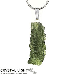 Sterling Silver Pendants: Moldavite Pendant