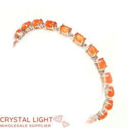 Sterling Silver Bracelets: Carnelian Bracelet