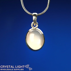 Sterling Silver Pendants: White Moonstone Pendant