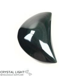 Other Shapes: Rainbow Obsidian Crescent