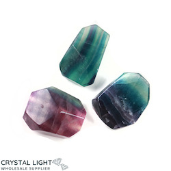 Faceted Shapes: Rainbow Fluorite Faceted Lot