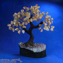 Medium Trees: Citrine Druse Tree (Single)