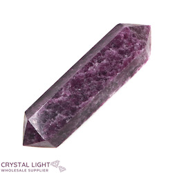 Double Terminated Polished Points: Lepidolite DT Point