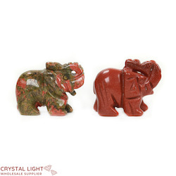 Animals: Goldstone & Unakite Elephant Lot