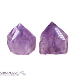 Cut Base Points: Amethyst Semi Polished Cut Base Point Lot