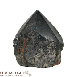 Cut Base Points: Black Tourmaline Cut Base Point