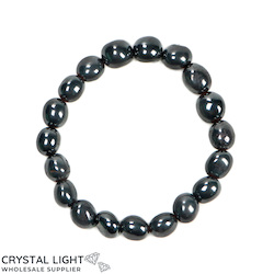 Tumble Bead Bracelets: Hematite Tumble Bracelet