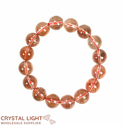 All other Bracelets: Rutilated Quartz Bracelet /14mm