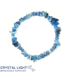 Chip Bead Bracelets: Blue Quartz Chip Bracelet