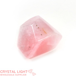 Faceted Shapes: Rose Quartz Faceted Shape (Single)