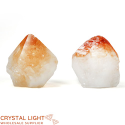 Polished Point Lots: Citrine Cut Base Point Lot