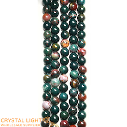 4,6 & 7mm Bead: Bloodstone Beads 6mm