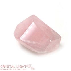 Faceted Shapes: Rose Quartz Faceted Shape