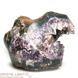 Single Druse Pieces: Amethyst Semi Polished Druse