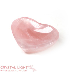 Bowls, Plates & Dishes: Rose Quartz Heart Dish (Single)