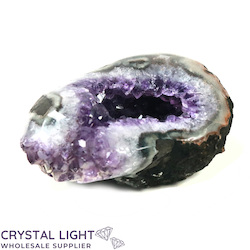 Single Druse Pieces: Amethyst Semi Polished Druse