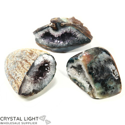 Geode Lots: Amethyst Semi Polished Geode Lot