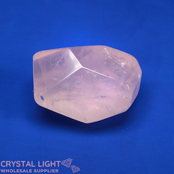 Faceted Shapes: Rose Quartz Faceted Shape (Single)