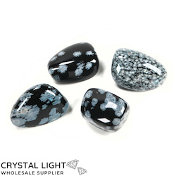 Tumble Lots: Snowflake Obsidian Large Tumble Lot