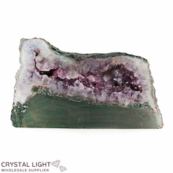 Single Druse Pieces: Amethyst Druse Cut Base