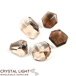 Faceted Shapes: Smokey Quartz Faceted Lot