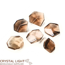 Faceted Shapes: Smokey Quartz Faceted Lot