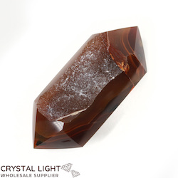 Double Terminated Polished Points: Agate Druse DT Point