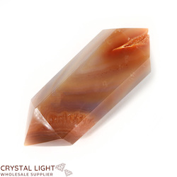 Double Terminated Polished Points: Agate Druse DT Point