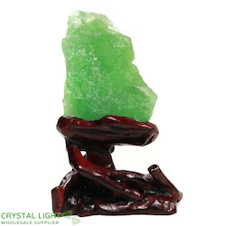 Display Pieces on Stand: Green Fluorite on Stand