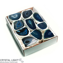 Geode Lots: Blue Agate Cut Base Box Set