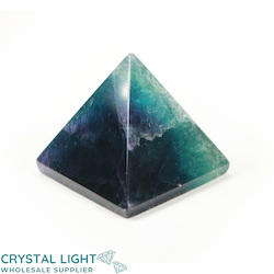 Pyramids: Rainbow Fluorite Pyramid