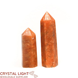 Polished Point Lots: Orange Orchid Calcite Point Lot