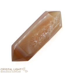 Double Terminated Polished Points: Agate Druse DT Point