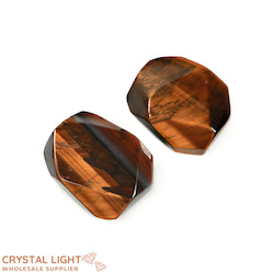 Faceted Shapes: Tigers Eye Faceted Lot