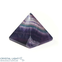 Pyramids: Rainbow Fluorite Pyramid