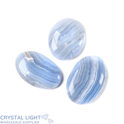 Flatstone Individuals and Lots: Blue Lace Agate Flatstone Lot