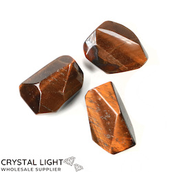 Faceted Shapes: Tigers Eye Faceted Shape Lot