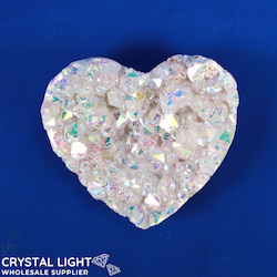 Rainbow Aura: Rainbow Aura Druse Heart