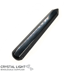 Wands: Black Tourmaline Faceted Wand (Single)